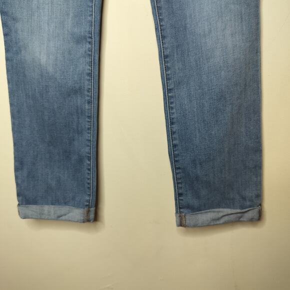 Hudson Blair High Rise Straight Crop Jeans Cuffed Stretch Denim - Picture 4 of 11